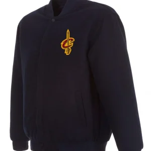 Varsity Cleveland Cavaliers Navy Blue Wool Jacket