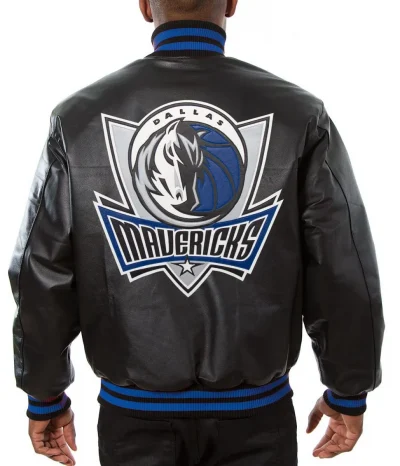 Varsity Dallas Mavericks Black Leather Jackets