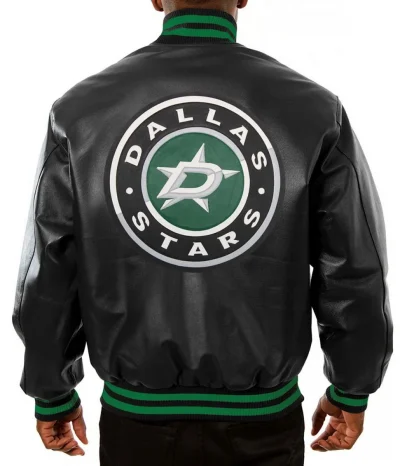 Varsity Dallas Stars Black Leather Jackets