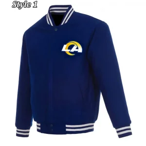 Varsity LA Rams Wool Royal Blue Jacket
