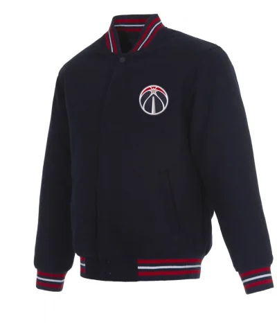Varsity Washington Wizards Navy Blue Wool Jacket