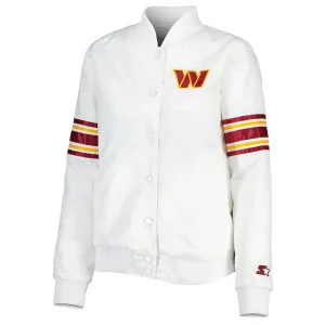 Washington Commanders Line Up White Jacket