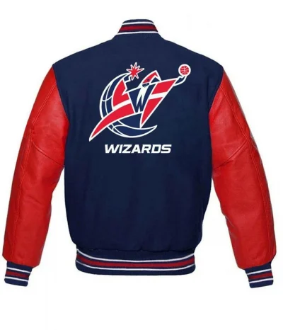 Washington Wizards Red and Blue Letterman Jackets