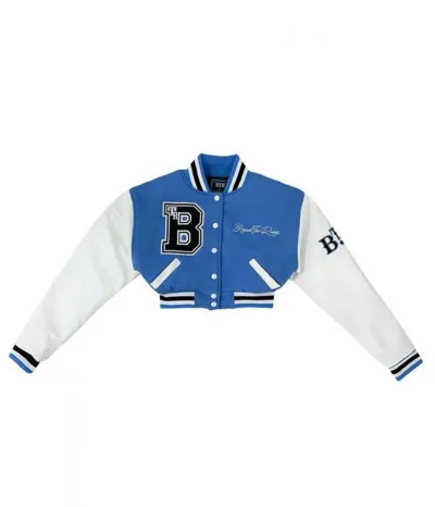 Women’s 1946 Letterman Blue Cropped Jackets