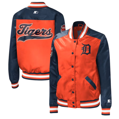 Detroit Tigers Starter Orange The Legend Full-Snap Jacket