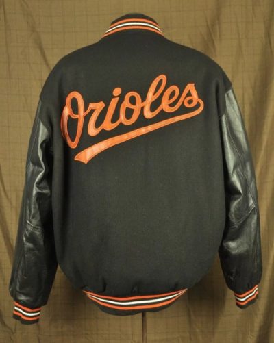 Jeff Hamilton Baltimore Orioles Black Varsity Jacket