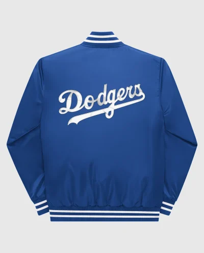 Los Angeles Dodgers Varsity Satin Full-Snap Jacket