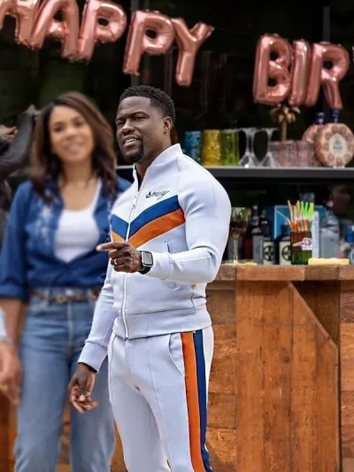 Me Time 2022 Kevin Hart White Tracksuit