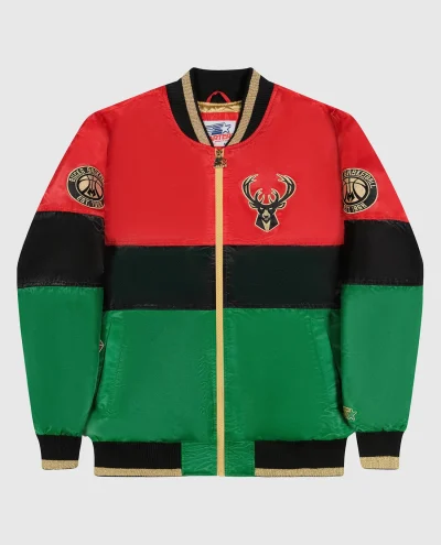Ty Mopkins Black History Month Milwaukee Bucks Jacket