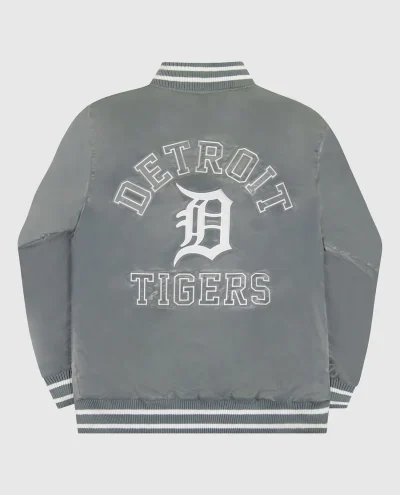 Ty Mopkins Detroit Tigers Varsity Satin Full-Snap Jacket