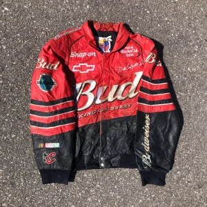 Vintage Jeff Hamilton Budweiser Leather Jacket