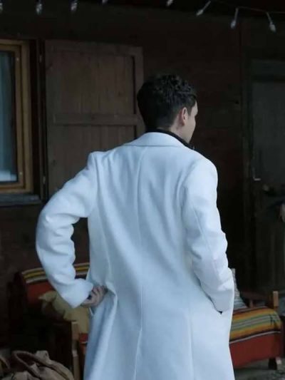 Adam Bessa Extraction 2 Yaz Khan White Trench Coat