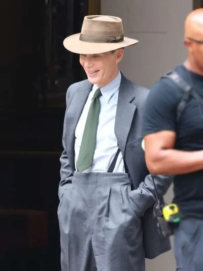 Cillian Murphy Oppenheimer 2023 J. Robert Oppenheimer Grey Blazer