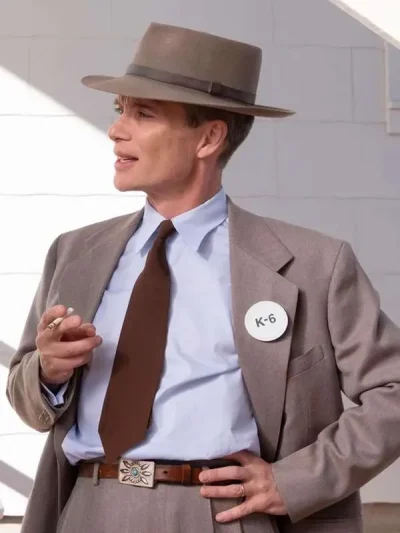 Cillian Murphy Oppenheimer 2023 J. Robert Oppenheimer Beige Suit