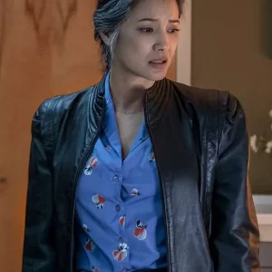 Detective Veronica Jin BMF Black Leather Jacket