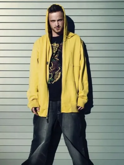 Aaron Paul Breaking Bad Jesse Pinkman Yellow Hoodie