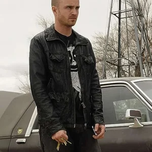 Aaron Paul Breaking Bad S04 Jesse Pinkman Black Jacket