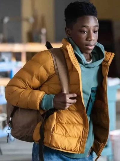 Destin Khari The Equalizer Yellow Puffer Jacket