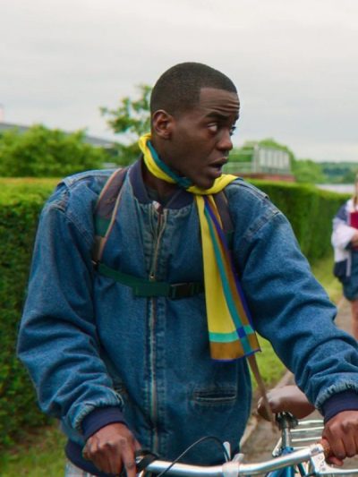Ncuti Gatwa Sex Education S04 Eric Effiong Blue Denim Jacket