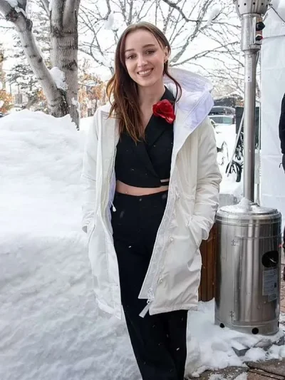Phoebe Dynevor Fair Play 2023 White Jacket