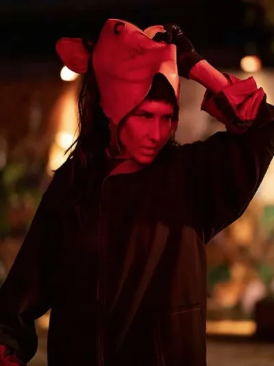 Shawnee Smith Saw X 2023 Amanda Young Black Hooded Jacket