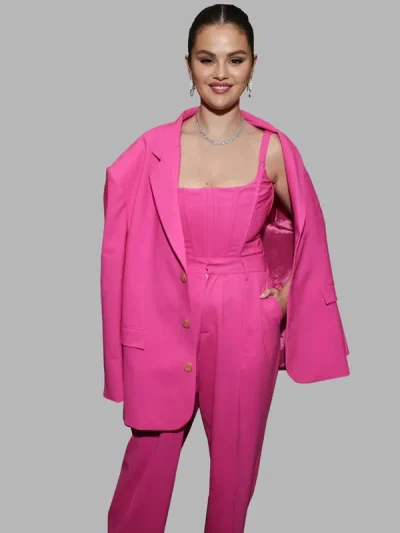 Selena Gomez Universal Music Group Pink Suit