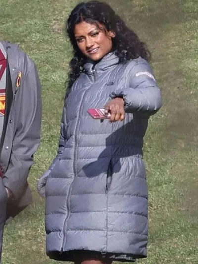 Olivia Hanan Sex Education Puffer Coat