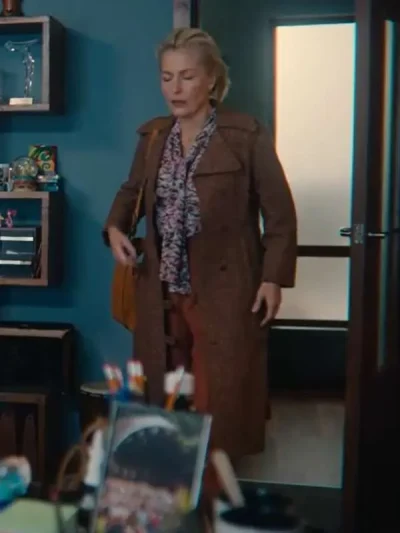 Jean Milburn Sex Education S04 Brown Coat