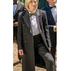 Doctor Who Jodie Whittaker Black Wool Coat