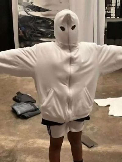 Yeezy Season 9 Kanye West’s White Unisex Pullover Hoodie