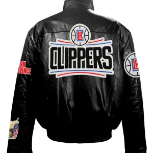 Los Angeles Clippers Full Leather Puffer Jacket
