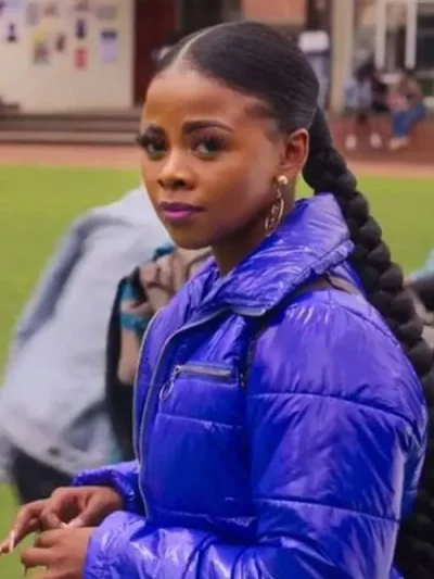 Mbali Hadebe Miseducation S01 Blue Puffer Jacket