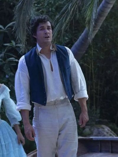 The Little Mermaid Jonah Hauer-King Blue Vest