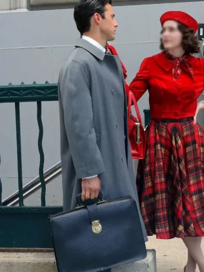 Milo Ventimiglia The Marvelous Mrs. Maisel S05 Grey Coat