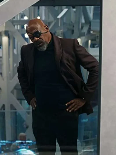 Samuel L. Jackson The Marvels 2023 Coat