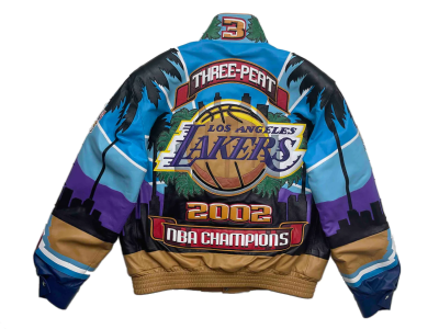 Los Angeles Lakers Three-Peat NBA Champions Leather Jacket