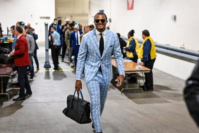 Deshaun Watson Blue Plaid Suit