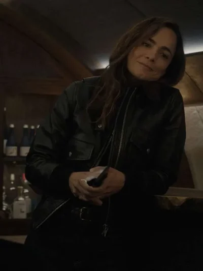 Sian A Murder at the End of the World Black Leather Jacket