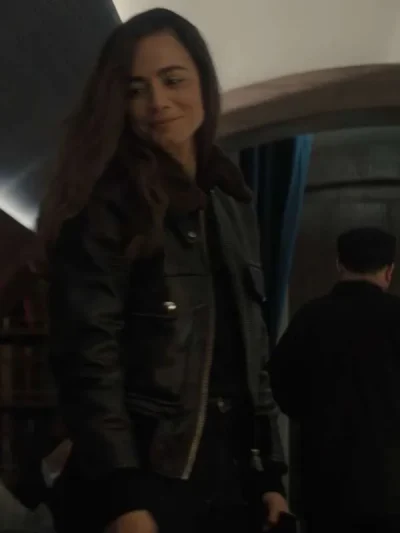 Sian A Murder at the End of the World Black Leather Jacket