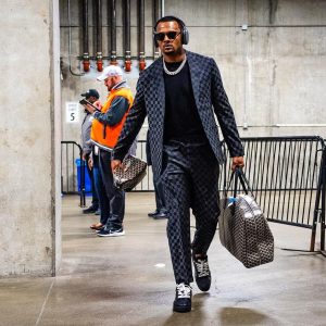 Deshaun Watson Blue Checkered Suit
