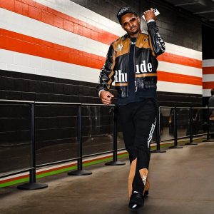 Deshaun Watson Rhude x Lamborghini Black Leather Jacket