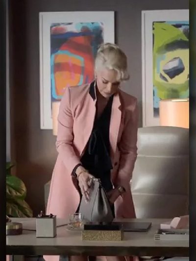 Rebecca Welton Ted Lasso S3 Pink Coat