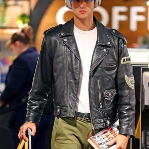 Jacob Elordi Leather Jacket