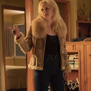 True Detective Mamie Gummer Suede Leather Jacket