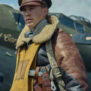 Masters Of The Air Major Gale Cleven Leather Jacket