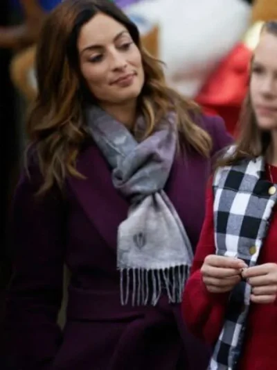 Erica Cerra Mystery on Mistletoe Lane 2023 Wool Coat