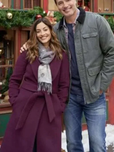 Erica Cerra Mystery on Mistletoe Lane 2023 Wool Coat