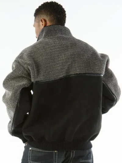 Pelle Pelle Gray & Black Wool Jacket