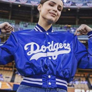 Sofia Carson Dodgers Jacket