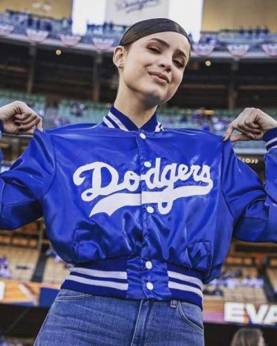 Sofia Carson Dodgers Jacket